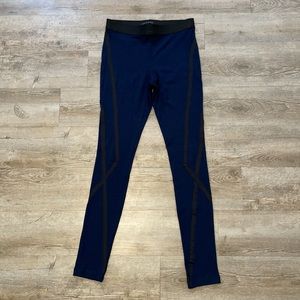 Theory Black & Blue Leggings